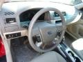 2012 Ford Fusion Medium Light Stone Interior Steering Wheel Photo