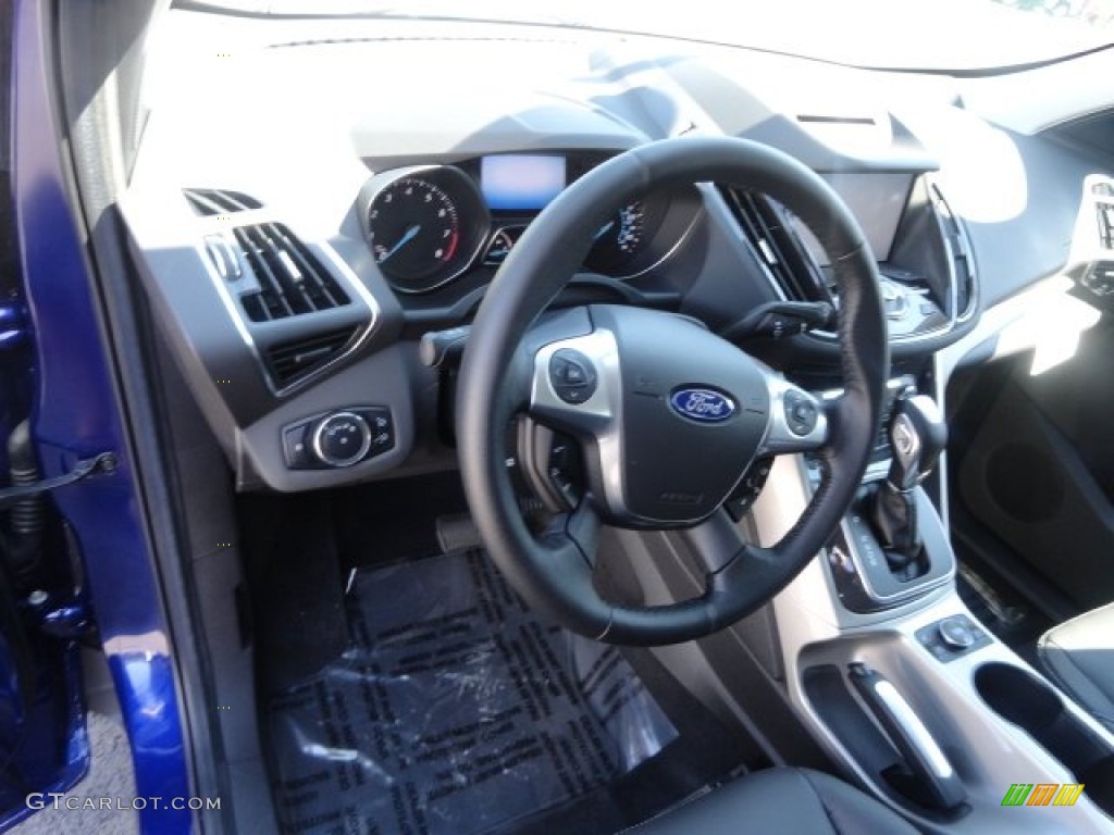 2013 Escape SEL 1.6L EcoBoost 4WD - Deep Impact Blue Metallic / Charcoal Black photo #9