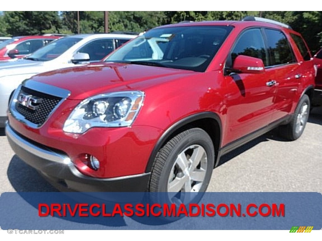 2012 Acadia SLT - Crystal Red Tintcoat / Ebony photo #1