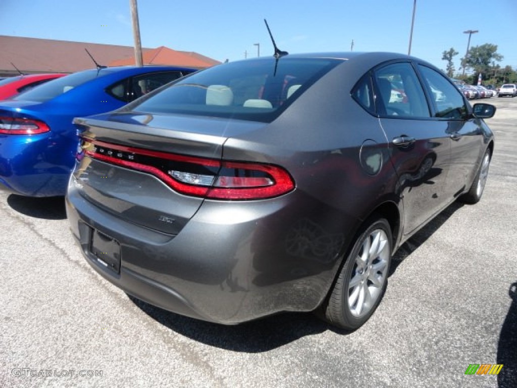 2013 Dart SXT - Tungsten Metallic / Black/Light Diesel Gray photo #1