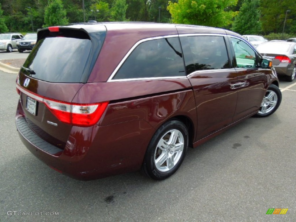 Dark Cherry Pearl 2011 Honda Odyssey Touring Exterior Photo #70194002