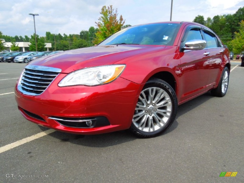 Deep Cherry Red Crystal Pearl 2011 Chrysler 200 Limited Exterior Photo #70194236
