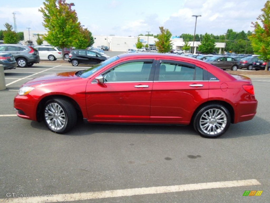 Deep Cherry Red Crystal Pearl 2011 Chrysler 200 Limited Exterior Photo #70194239