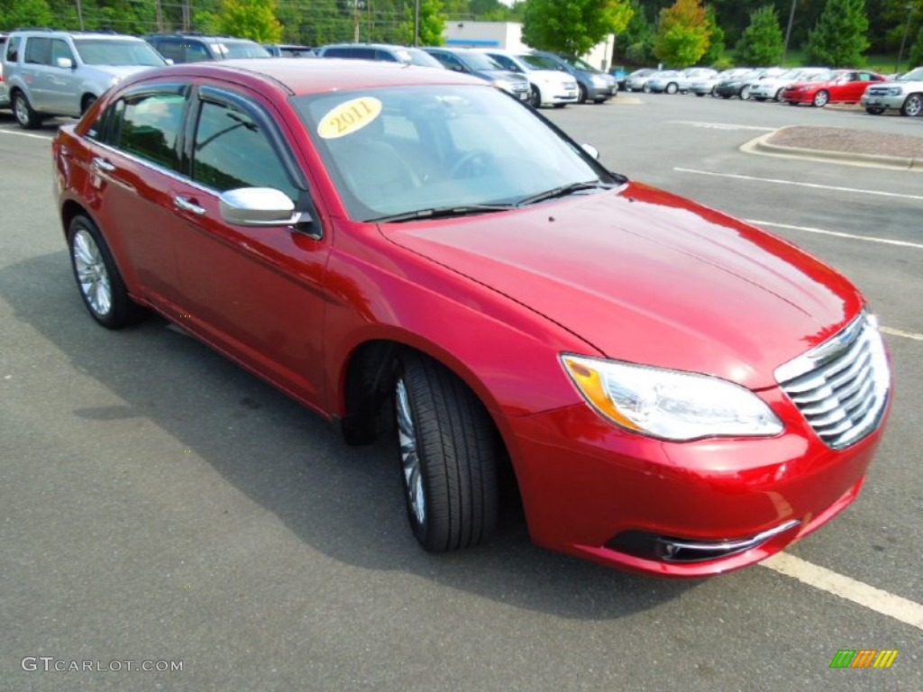 Deep Cherry Red Crystal Pearl 2011 Chrysler 200 Limited Exterior Photo #70194251