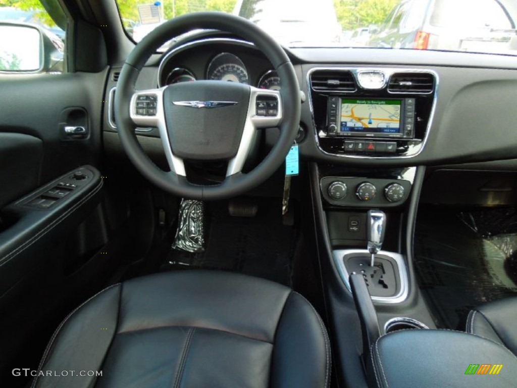2011 Chrysler 200 Limited Black Dashboard Photo #70194290