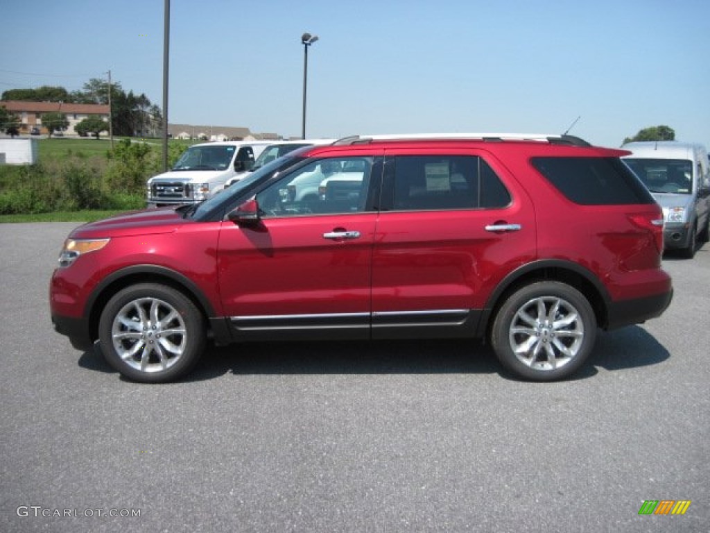 2013 Explorer Limited 4WD - Ruby Red Metallic / Charcoal Black photo #1
