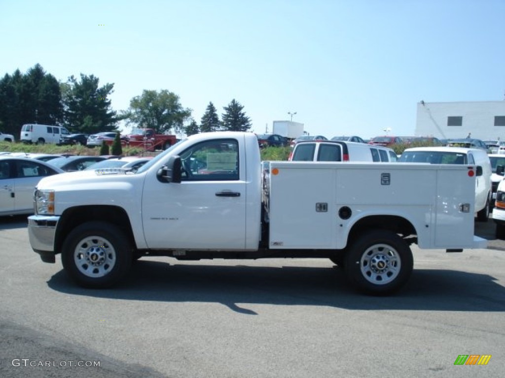 2012 Silverado 3500HD WT Regular Cab 4x4 Utility Truck - Summit White / Dark Titanium photo #1