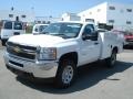 2012 Summit White Chevrolet Silverado 3500HD WT Regular Cab 4x4 Commercial  photo #2