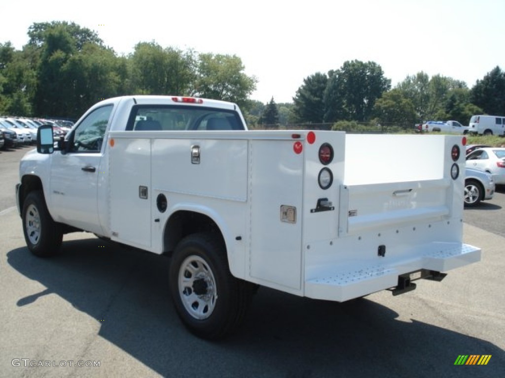 2012 Silverado 3500HD WT Regular Cab 4x4 Commercial - Summit White / Dark Titanium photo #8