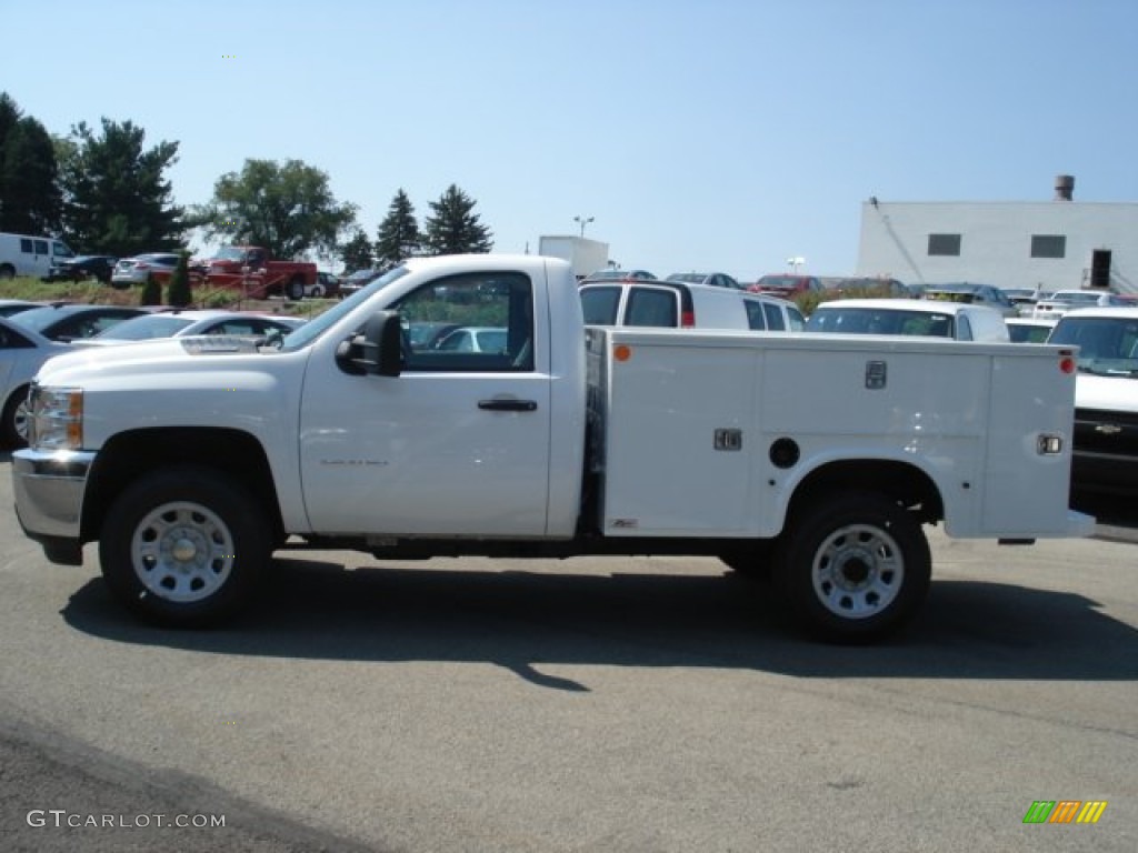 2012 Silverado 3500HD WT Regular Cab 4x4 Commercial - Summit White / Dark Titanium photo #1