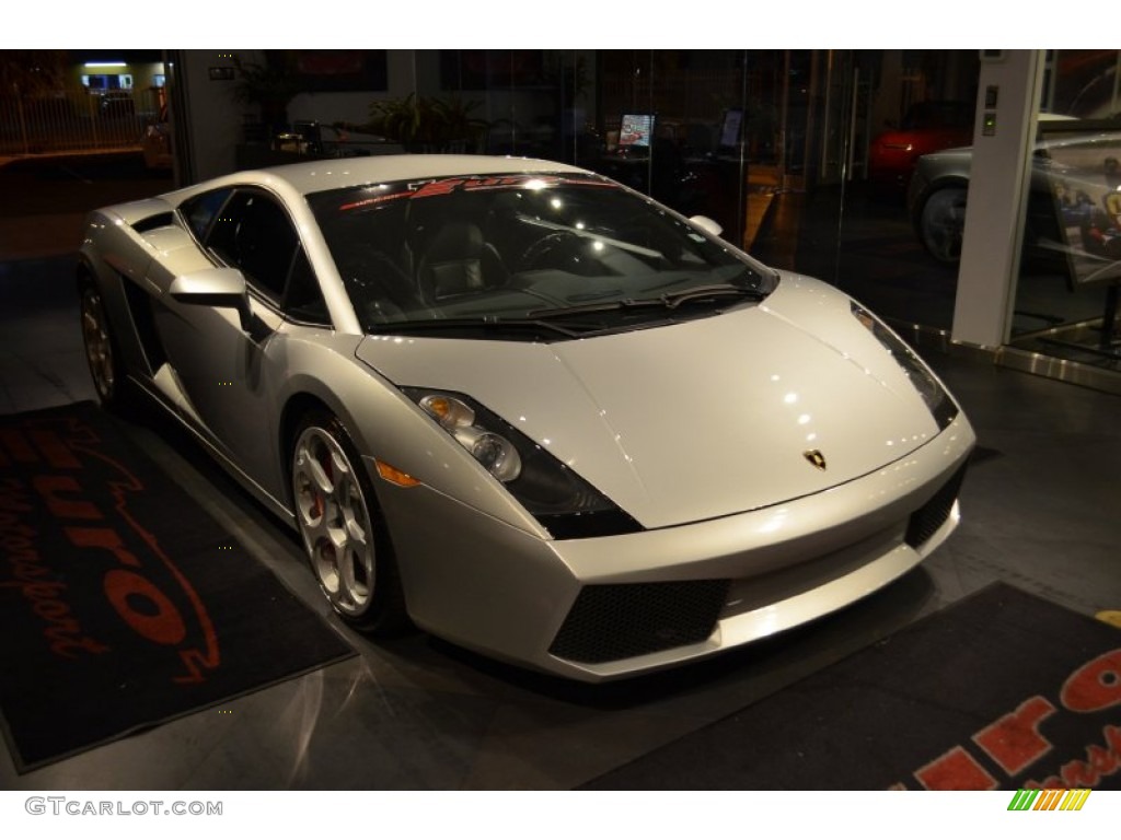 2005 Gallardo Coupe - Grigio Altair (Silver) / Nero Perseus photo #13