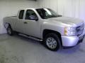 2010 Sheer Silver Metallic Chevrolet Silverado 1500 LS Extended Cab  photo #1