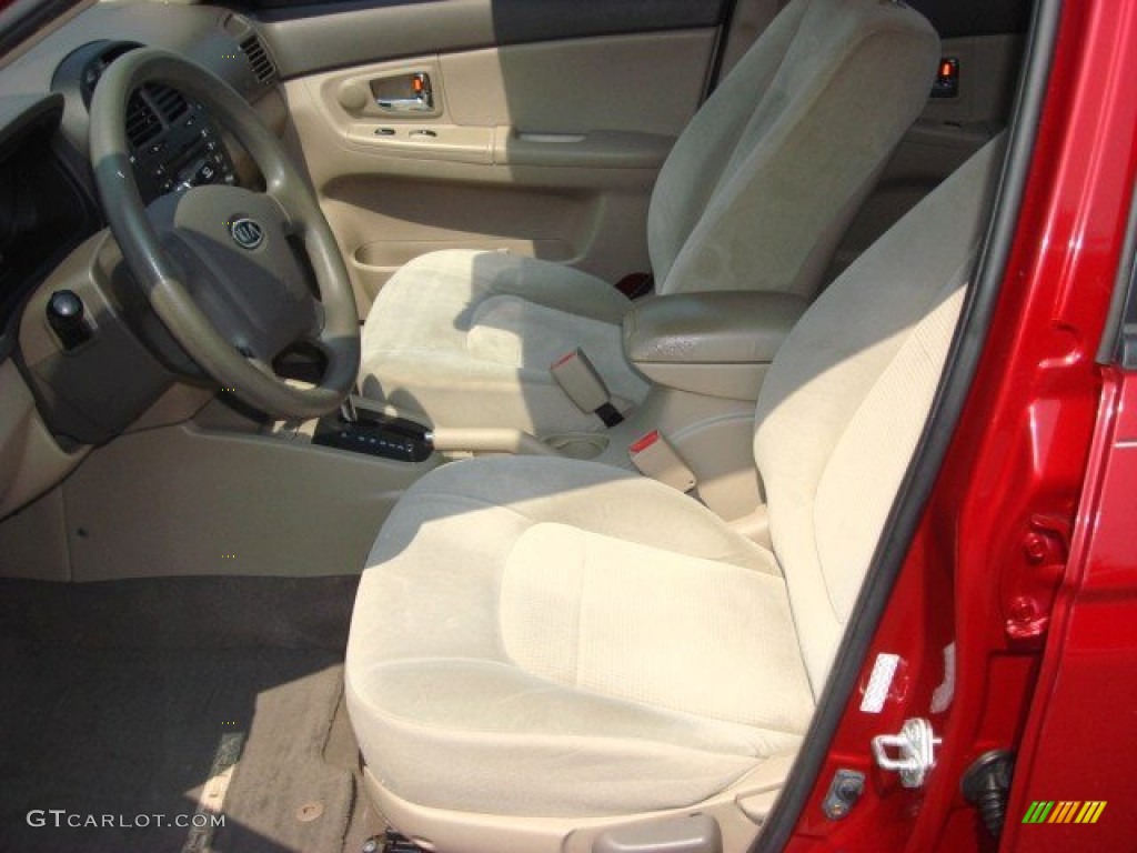 Beige Interior 2009 Kia Spectra EX Sedan Photo #70200613