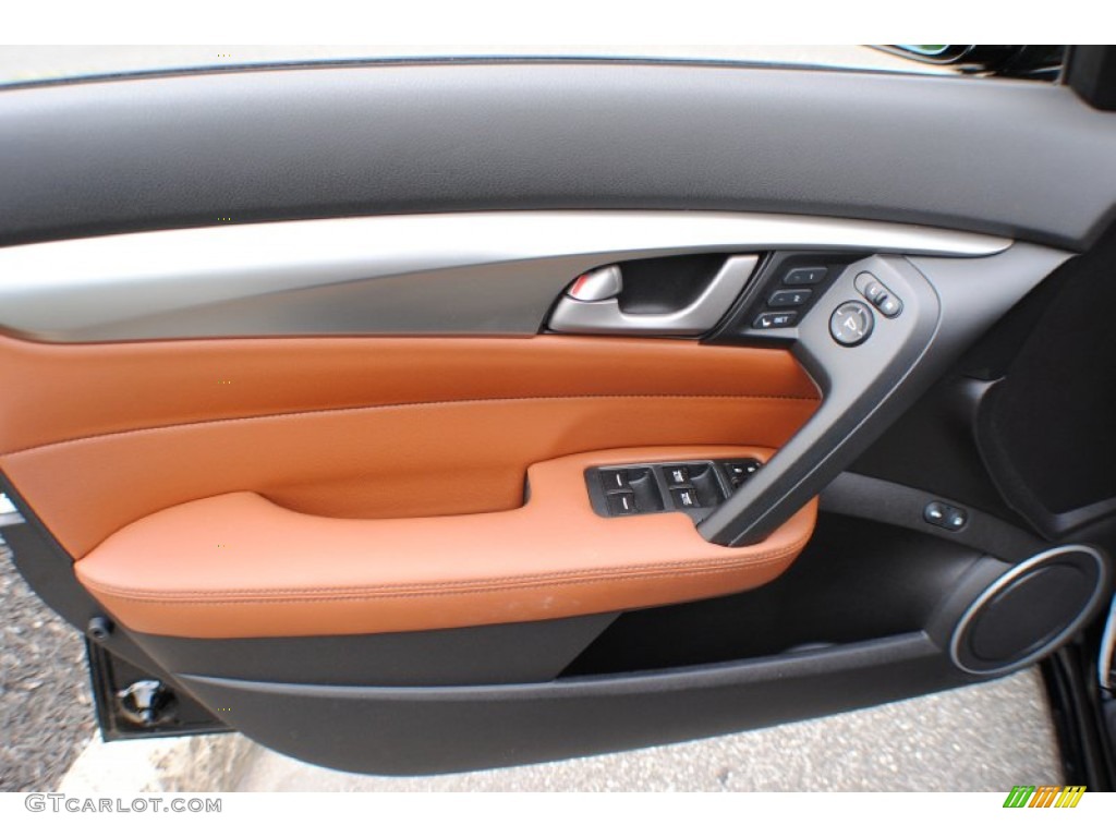 2010 Acura TL 3.7 SH-AWD Umber Brown Door Panel Photo #70203754