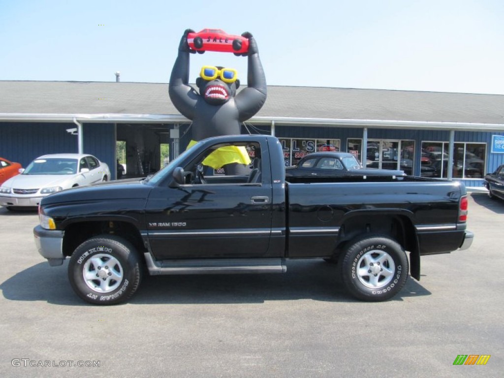 Black 1996 Dodge Ram 1500 LT Regular Cab 4x4 Exterior Photo #70204261