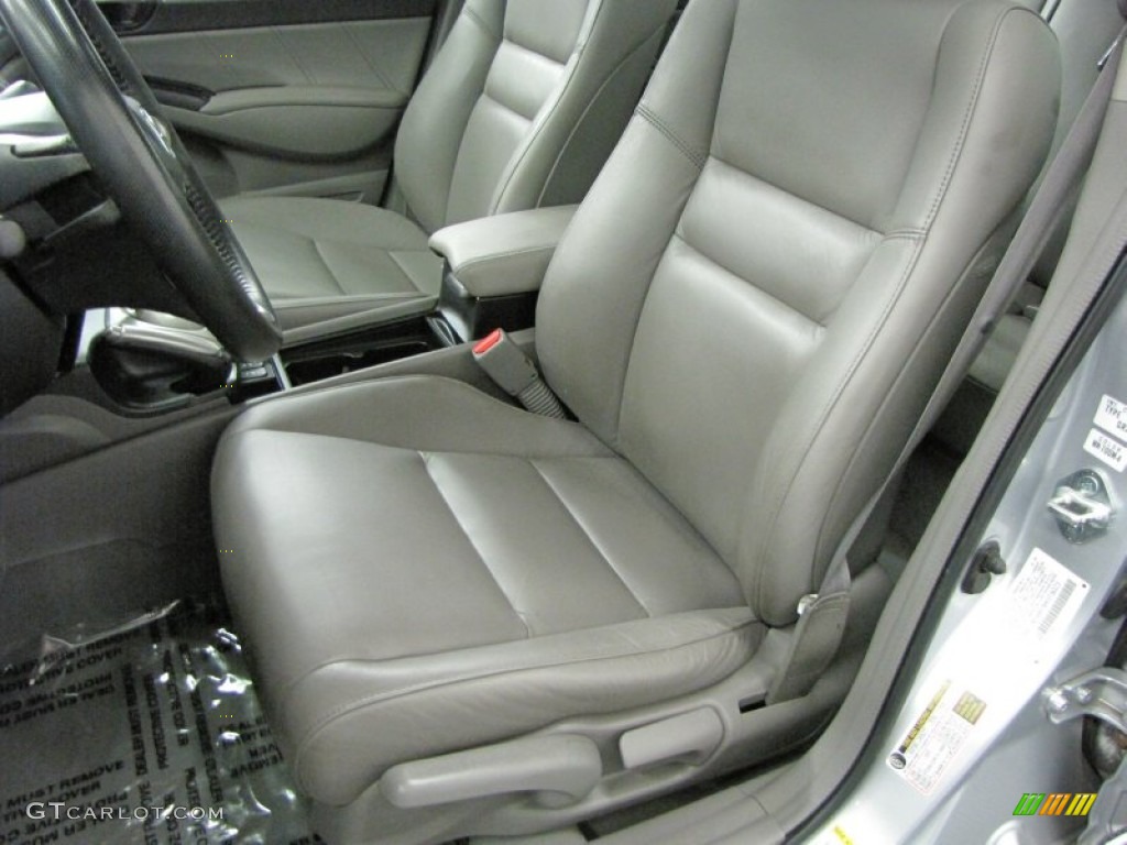 2009 Civic EX-L Sedan - Alabaster Silver Metallic / Gray photo #9