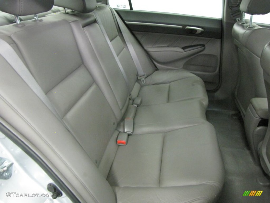 2009 Civic EX-L Sedan - Alabaster Silver Metallic / Gray photo #11