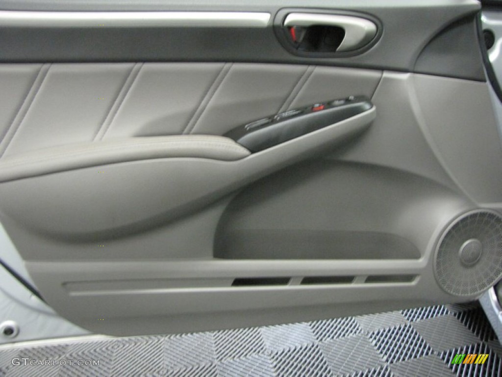 2009 Civic EX-L Sedan - Alabaster Silver Metallic / Gray photo #13