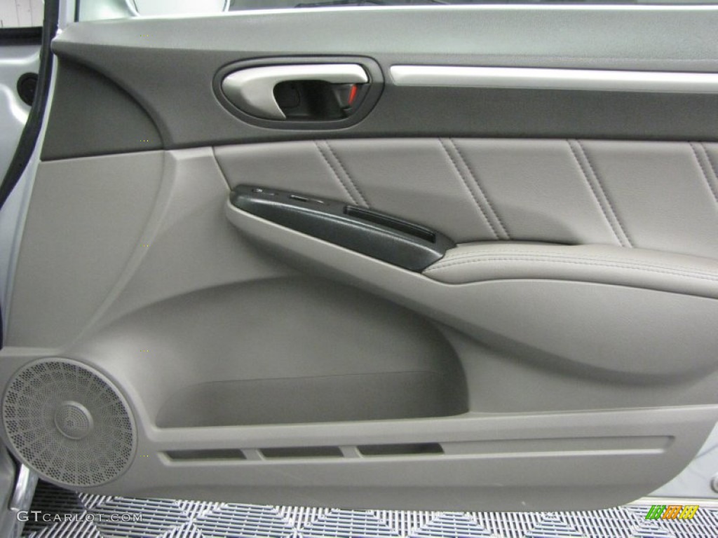 2009 Civic EX-L Sedan - Alabaster Silver Metallic / Gray photo #17
