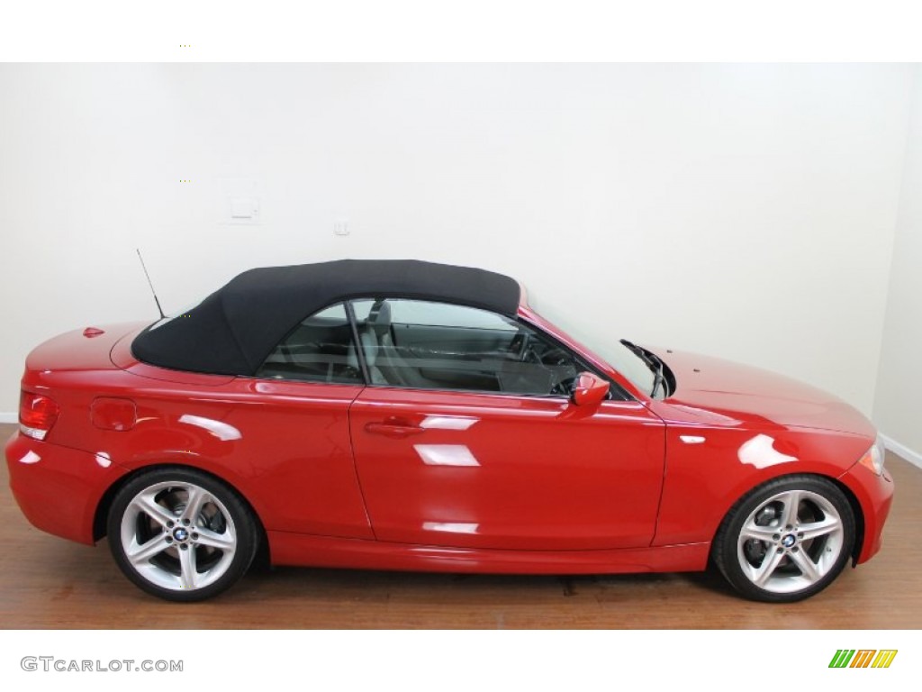 2009 1 Series 135i Convertible - Crimson Red / Grey Boston Leather photo #10