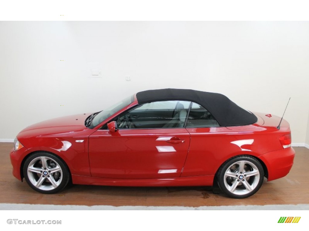 2009 1 Series 135i Convertible - Crimson Red / Grey Boston Leather photo #12