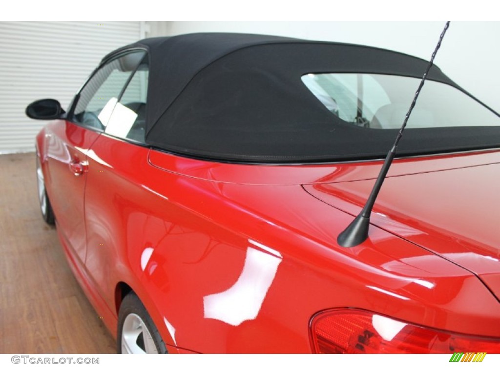 2009 1 Series 135i Convertible - Crimson Red / Grey Boston Leather photo #15