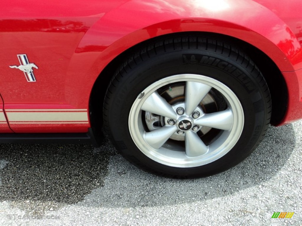 2007 Mustang V6 Premium Coupe - Torch Red / Medium Parchment photo #3