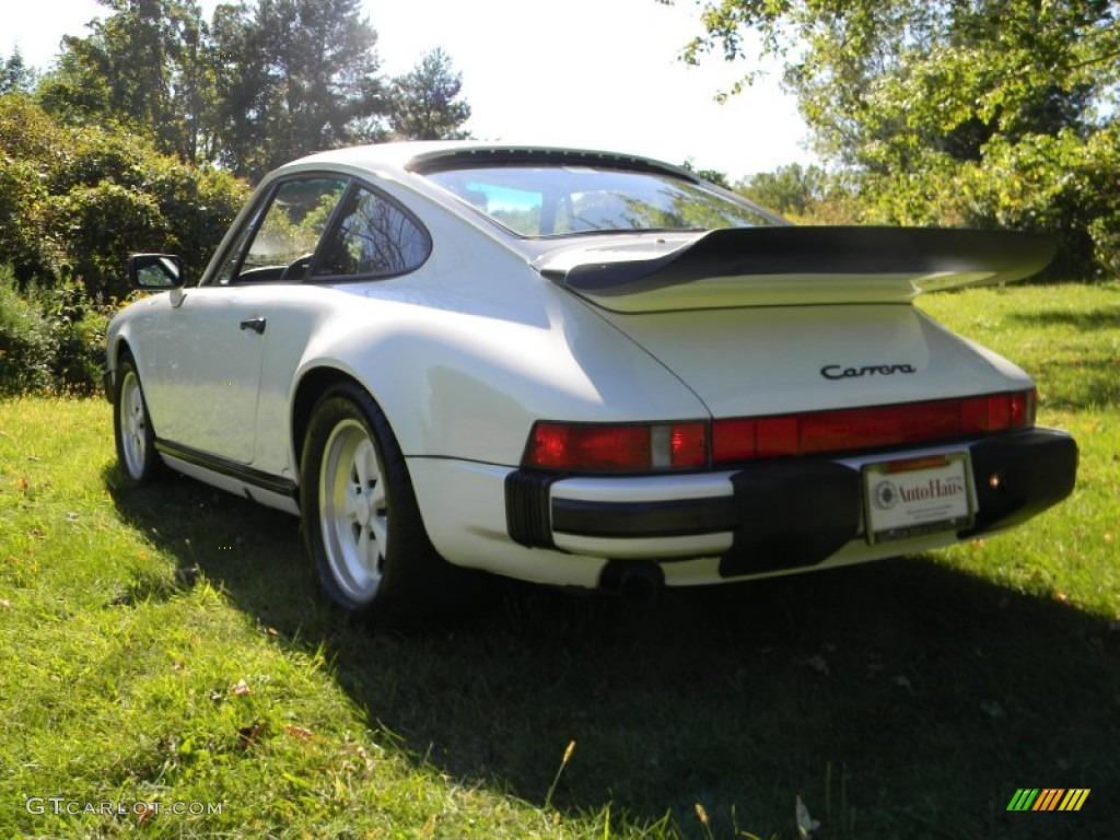 1988 911 Carrera Coupe - Grand Prix White / Black photo #6