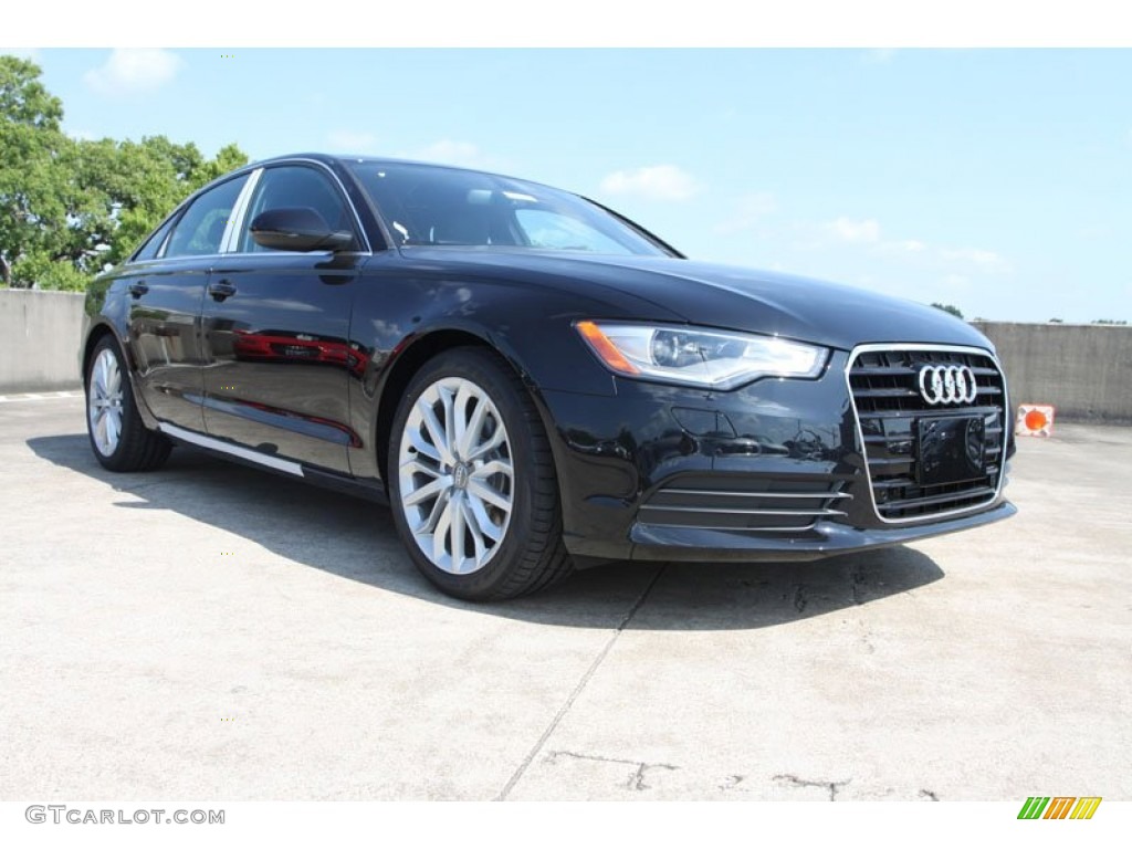 2013 A6 2.0T Sedan - Phantom Black Pearl Effect / Black photo #1