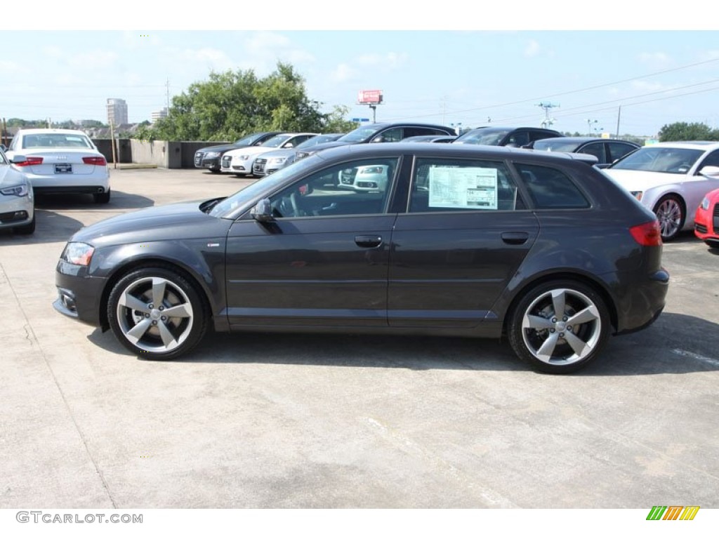 Lava Gray Pearl Effect 2013 Audi A3 2.0 TFSI quattro Exterior Photo #70210278