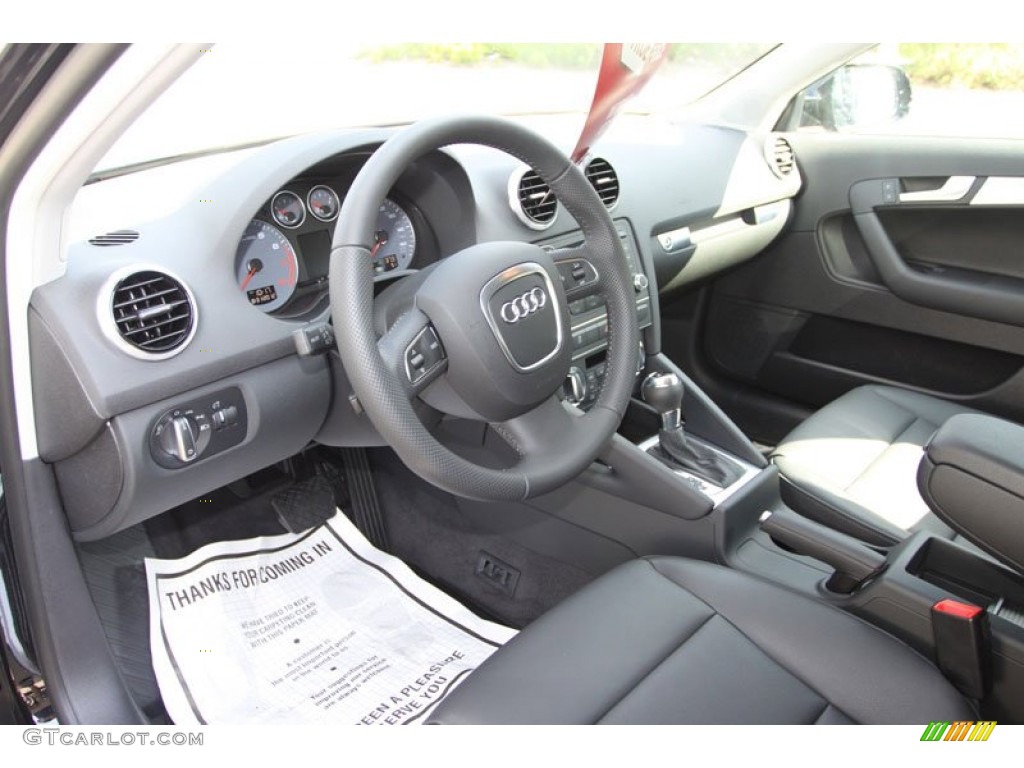 Black Interior 2012 Audi A3 2.0T quattro Photo #70210702