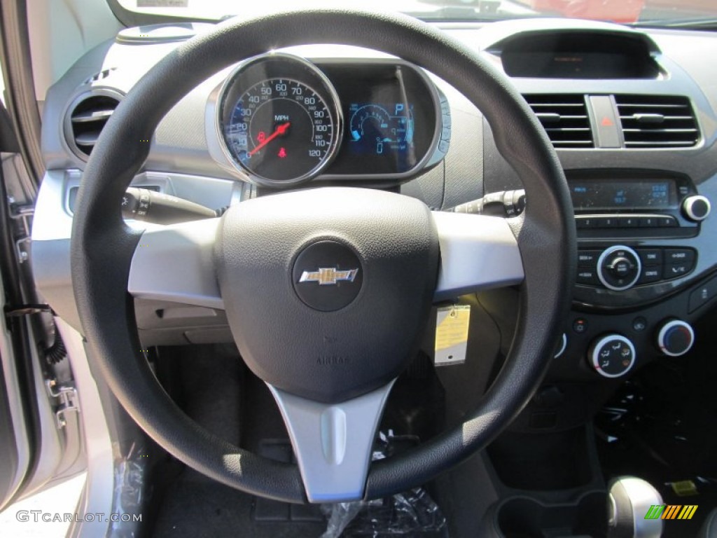 2013 Chevrolet Spark LS Silver/Silver Steering Wheel Photo #70210923