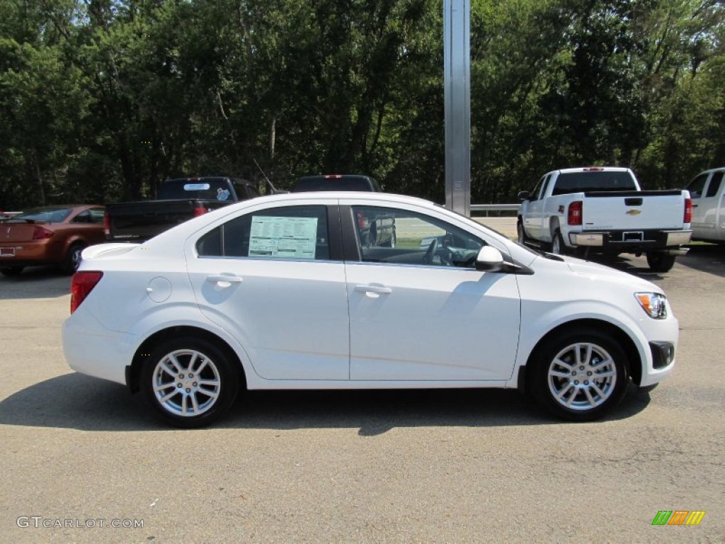 Summit White 2013 Chevrolet Sonic LT Sedan Exterior Photo #70211017