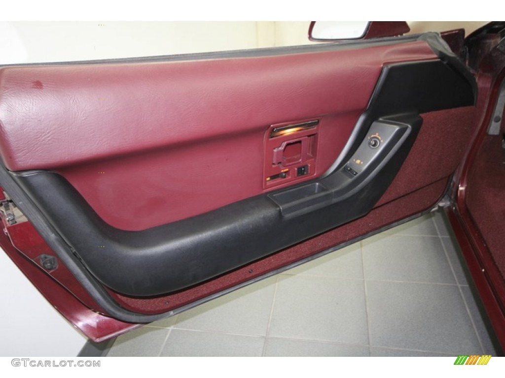 1993 Chevrolet Corvette 40th Anniversary Coupe Ruby Red Door Panel Photo #70211668