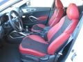 Black/Red 2012 Hyundai Veloster Standard Veloster Model Interior Color