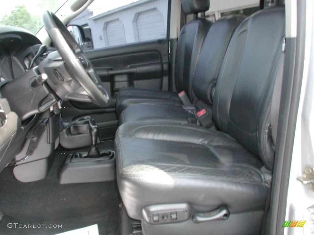 2004 Ram 1500 SLT Quad Cab 4x4 - Bright Silver Metallic / Dark Slate Gray photo #48