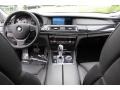 Black Nappa Leather 2009 BMW 7 Series 750Li Sedan Dashboard