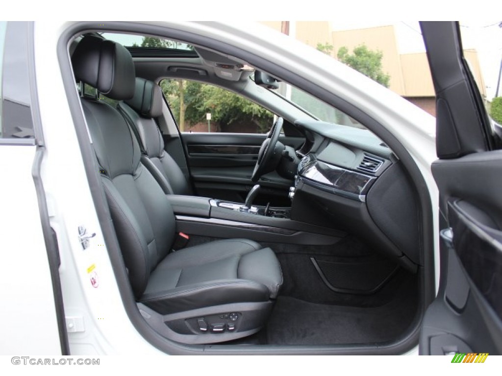 Black Nappa Leather Interior 2009 BMW 7 Series 750Li Sedan Photo #70215246