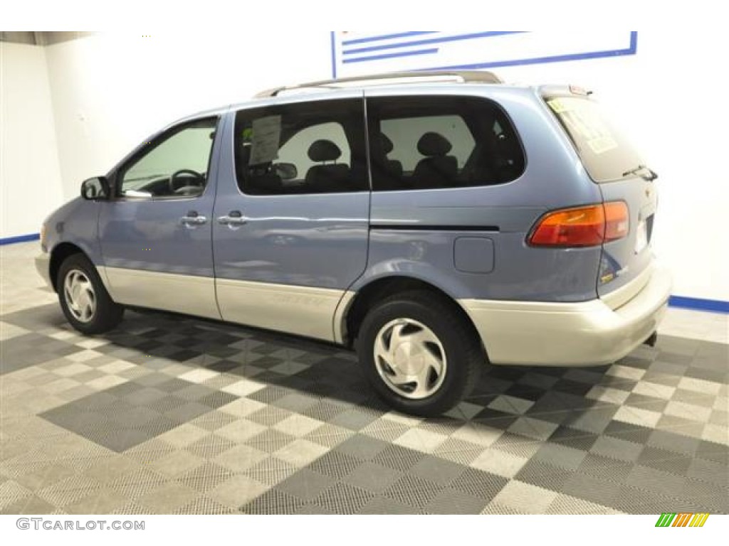 2000 Sienna XLE - Denim Blue Pearl / Gray photo #3