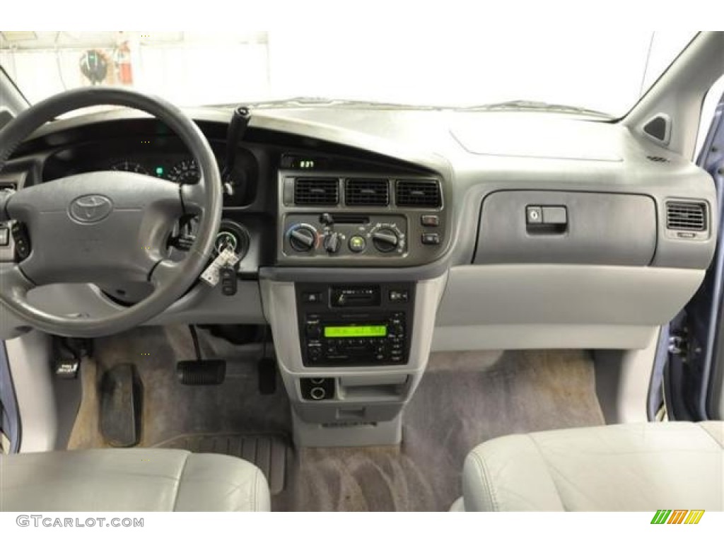 2000 Sienna XLE - Denim Blue Pearl / Gray photo #13