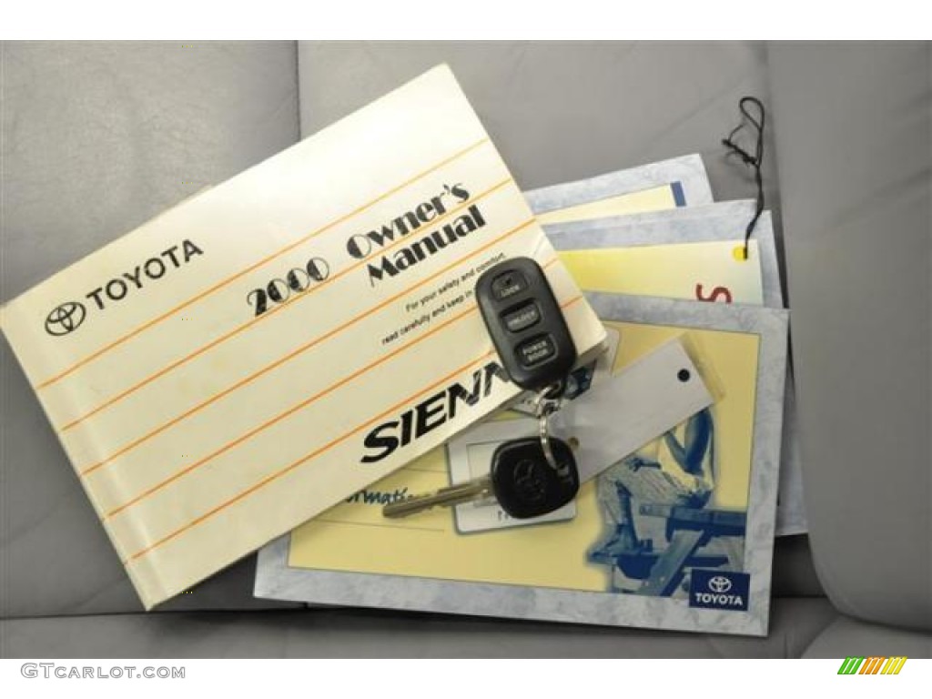 2000 Sienna XLE - Denim Blue Pearl / Gray photo #20