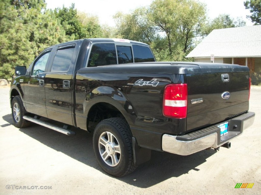 2006 F150 XLT SuperCrew 4x4 - Black / Medium/Dark Flint photo #4