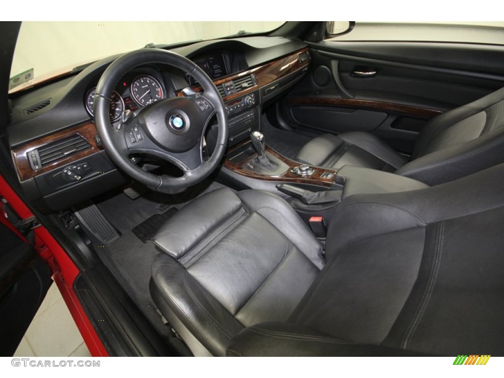 Black Interior 2009 BMW 3 Series 335i Convertible Photo #70217303