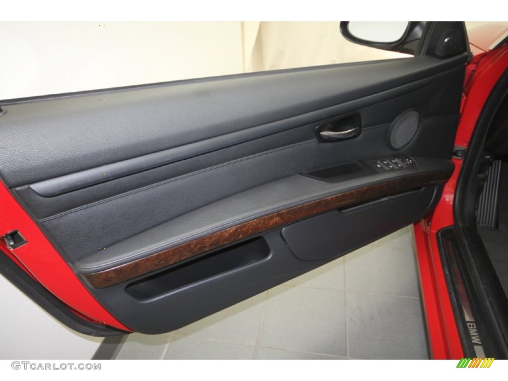 2009 BMW 3 Series 335i Convertible Black Door Panel Photo #70217320