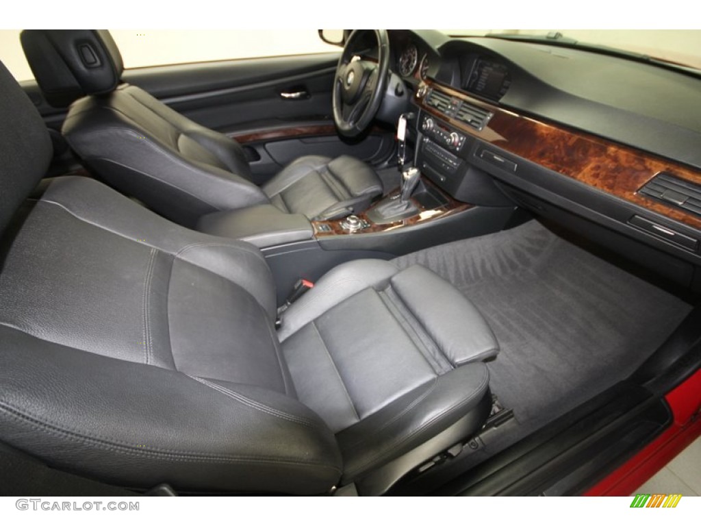 Black Interior 2009 BMW 3 Series 335i Convertible Photo #70217491