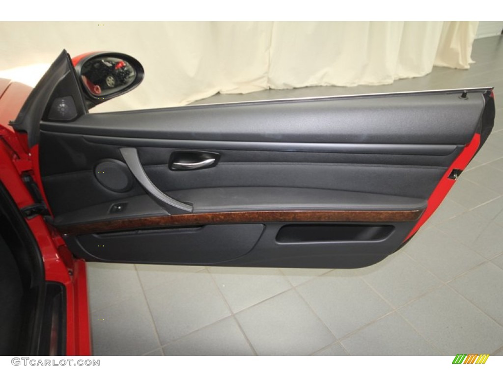 2009 BMW 3 Series 335i Convertible Black Door Panel Photo #70217500
