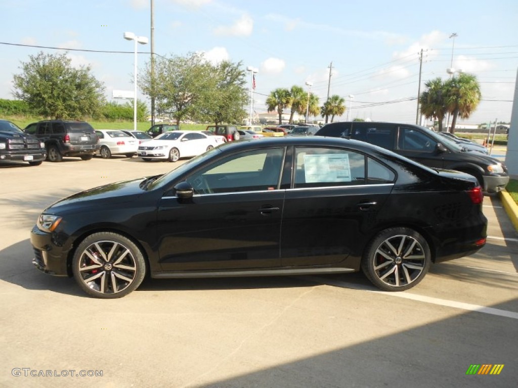 2013 Jetta GLI Autobahn - Deep Black Pearl Metallic / Titan Black photo #4