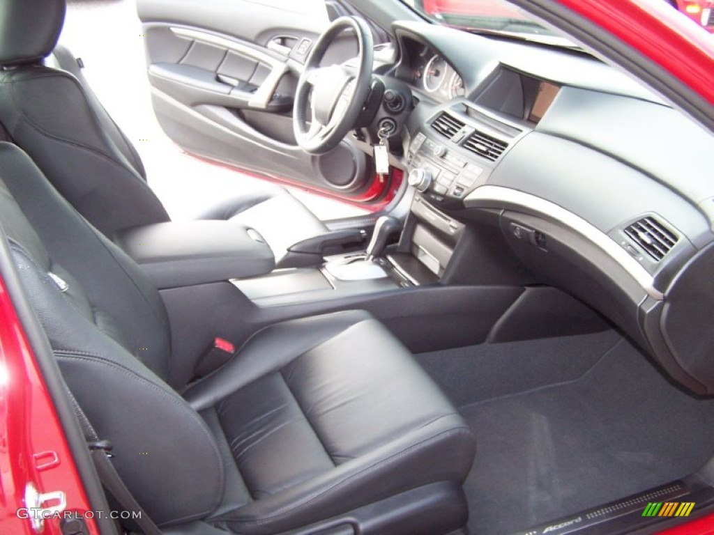 2012 Accord EX-L V6 Coupe - San Marino Red / Black photo #16