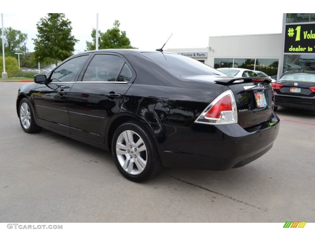 2008 Fusion SEL - Black Ebony / Charcoal Black photo #3