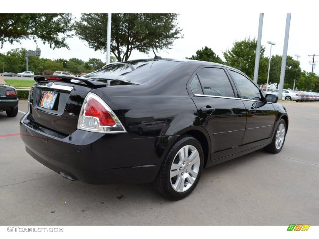 2008 Fusion SEL - Black Ebony / Charcoal Black photo #5